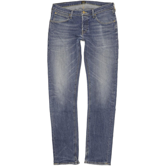 Lee Daren Men Blue Straight Slim Stretch Jeans W33 L36
