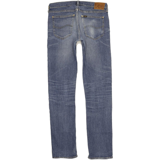 Lee Daren Men Blue Straight Slim Stretch Jeans W33 L36