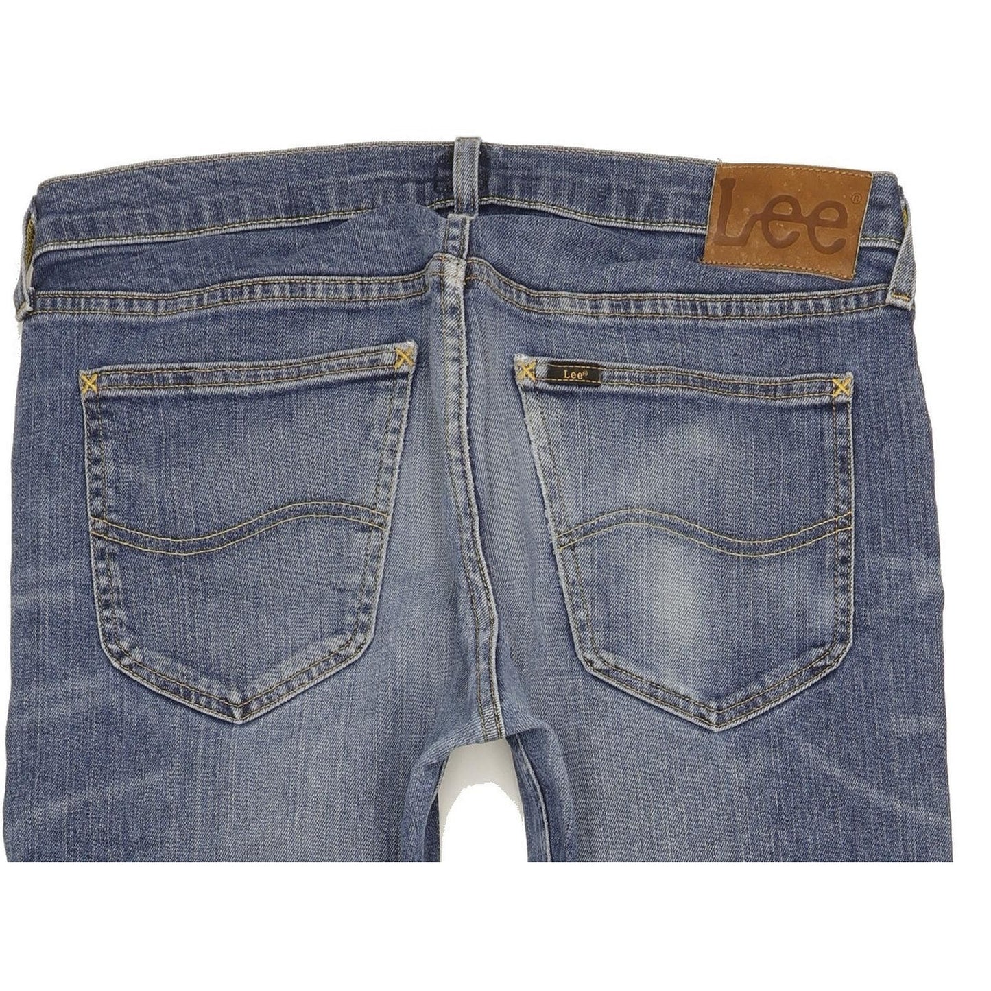 Lee Daren Men Blue Straight Slim Stretch Jeans W33 L36