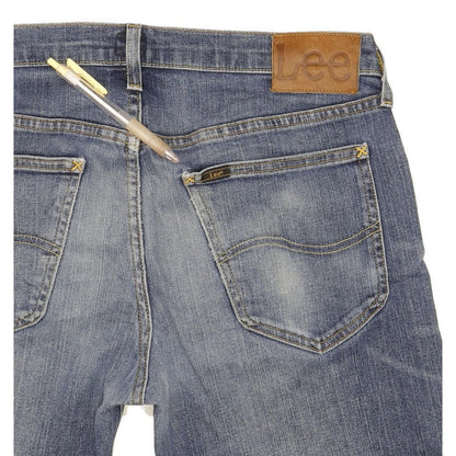 Lee Daren Men Blue Straight Slim Stretch Jeans W33 L36