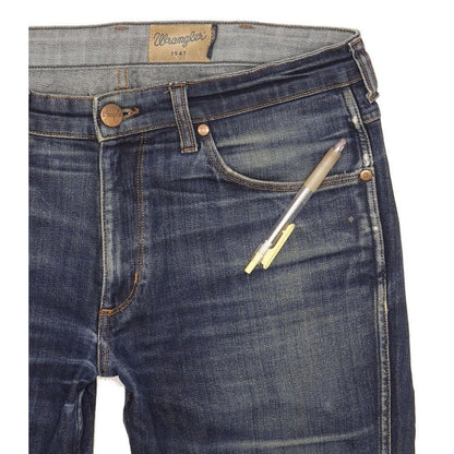 Wrangler Greensboro Men Blue Straight Regular Stretch Jeans W34 L30