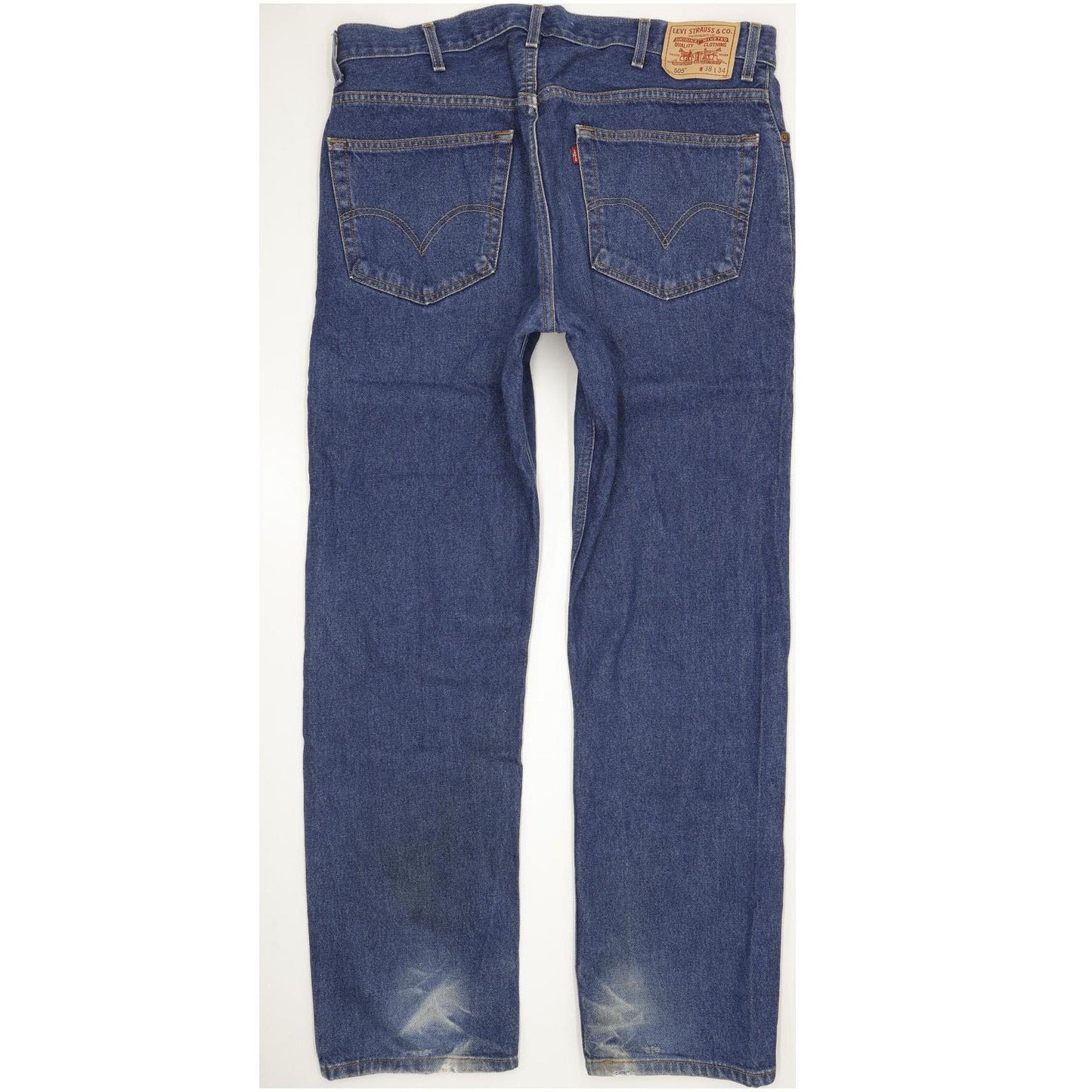 Levi's 505 Men Blue Straight Regular Jeans W38 L34