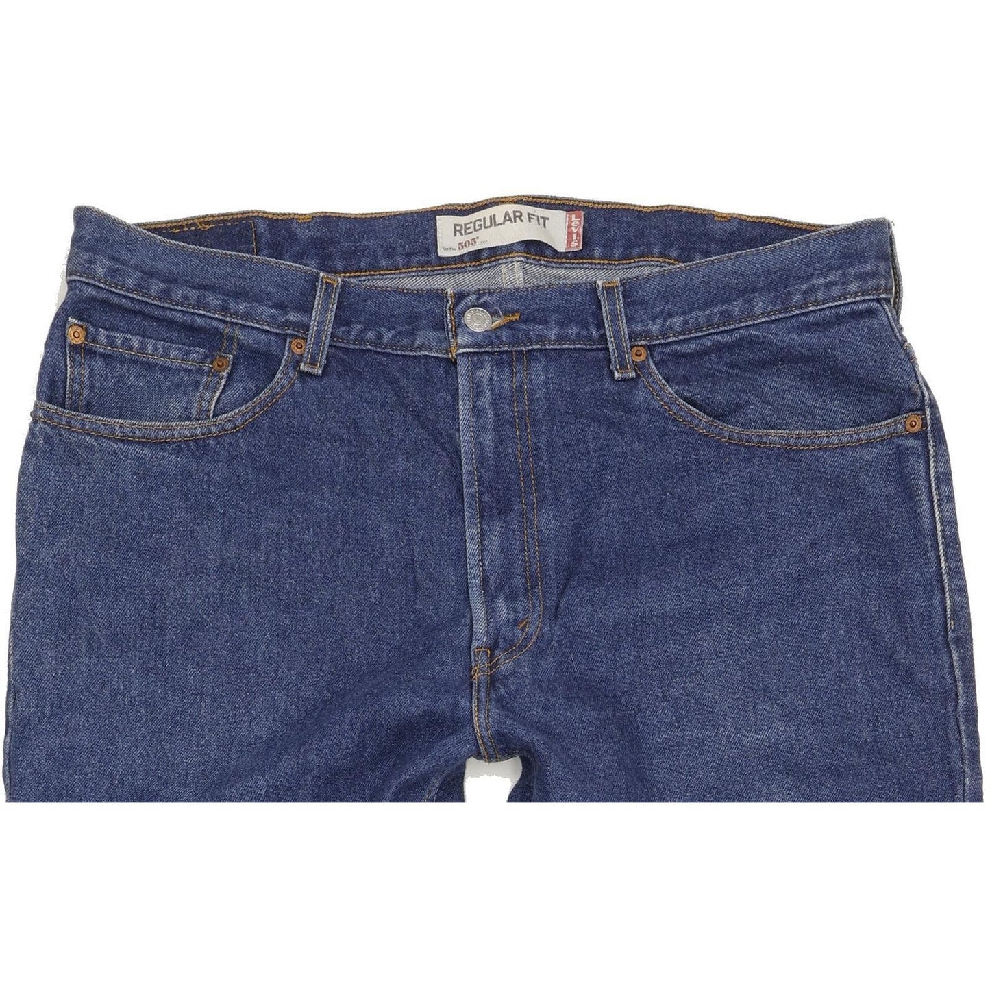 Levi's 505 Men Blue Straight Regular Jeans W38 L34