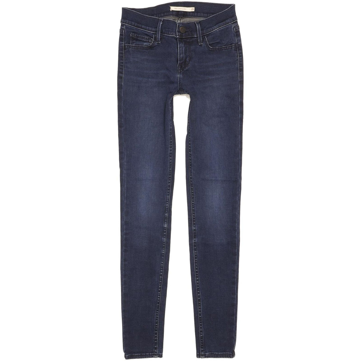 Levi's 710 Super Women Blue Skinny Slim Stretch Jeans W25 L30
