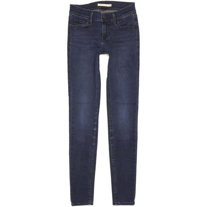 Levi's 710 Super Women Blue Skinny Slim Stretch Jeans W25 L30