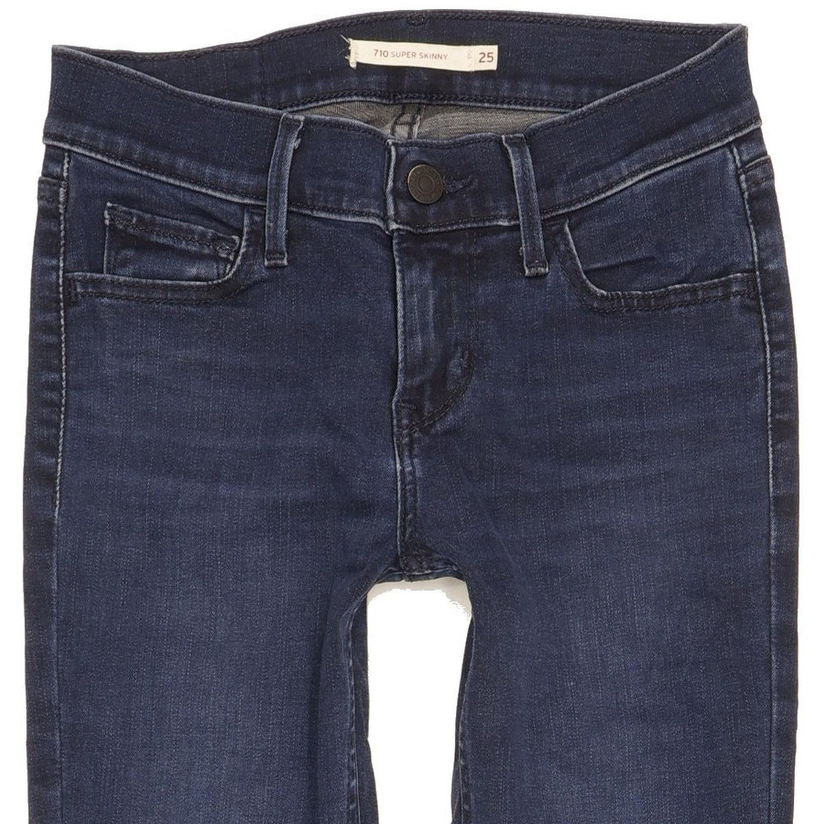Levi's 710 Super Women Blue Skinny Slim Stretch Jeans W25 L30