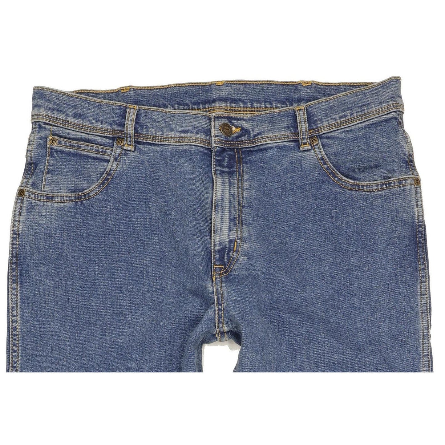 Wrangler Men Blue Straight Regular Stretch Jeans W36 L32