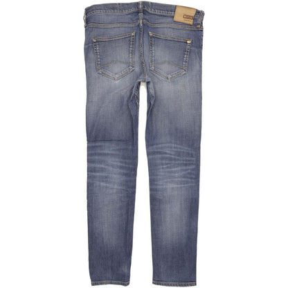 Mustang Oregon Men Blue Tapered Slim Stretch Jeans W36 L34