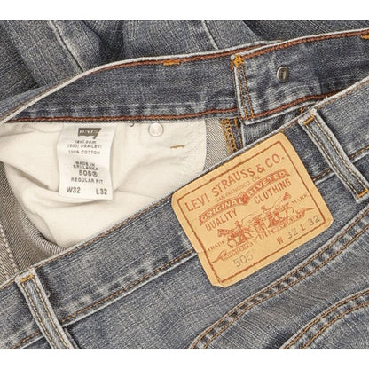 Levi's 505 Men Blue Straight Regular Jeans W32 L31