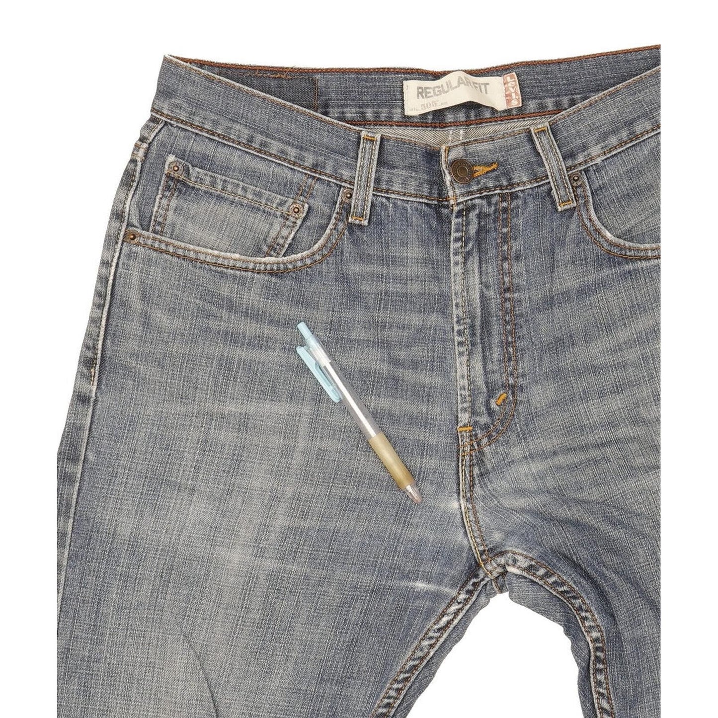 Levi's 505 Men Blue Straight Regular Jeans W32 L31