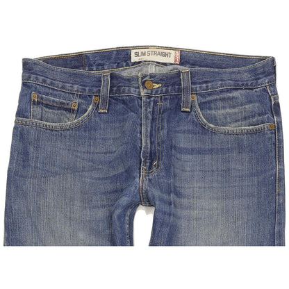 Levi's 514 Men Blue Straight Slim Jeans W34 L32