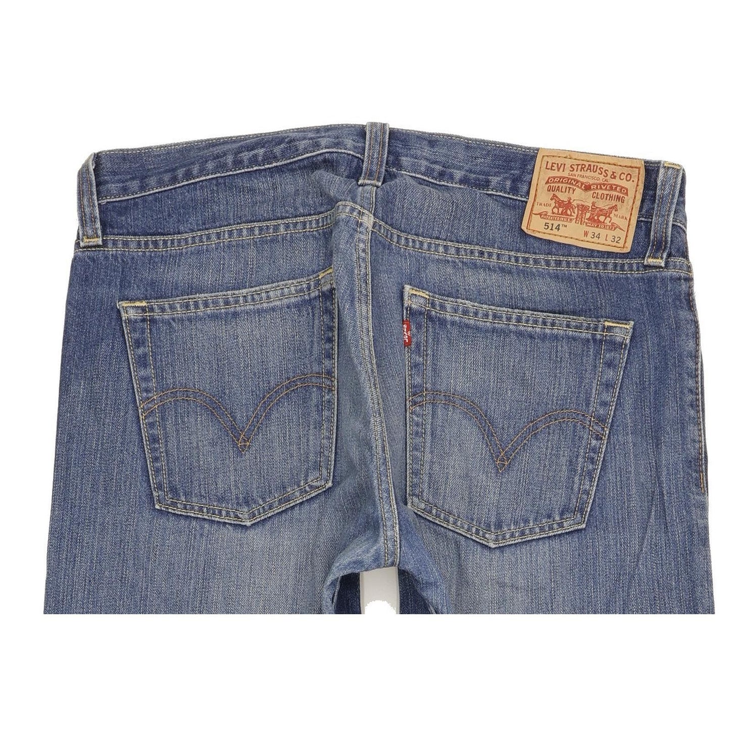 Levi's 514 Men Blue Straight Slim Jeans W34 L32