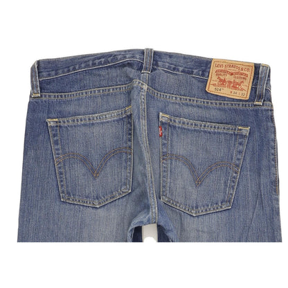 Levi's 514 Men Blue Straight Slim Jeans W34 L32