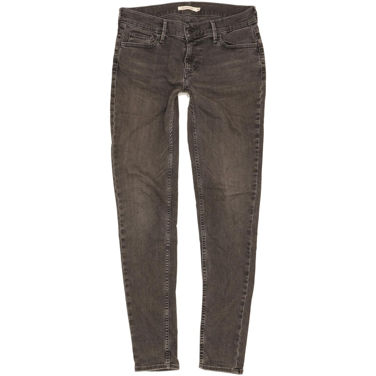 Levi's 710 Super Women Charcoal Skinny Slim Stretch Jeans W29 L31