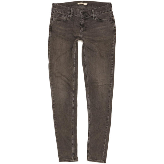 Levi's 710 Super Women Charcoal Skinny Slim Stretch Jeans W29 L31