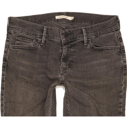 Levi's 710 Super Women Charcoal Skinny Slim Stretch Jeans W29 L31