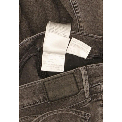 Levi's 710 Super Women Charcoal Skinny Slim Stretch Jeans W29 L31