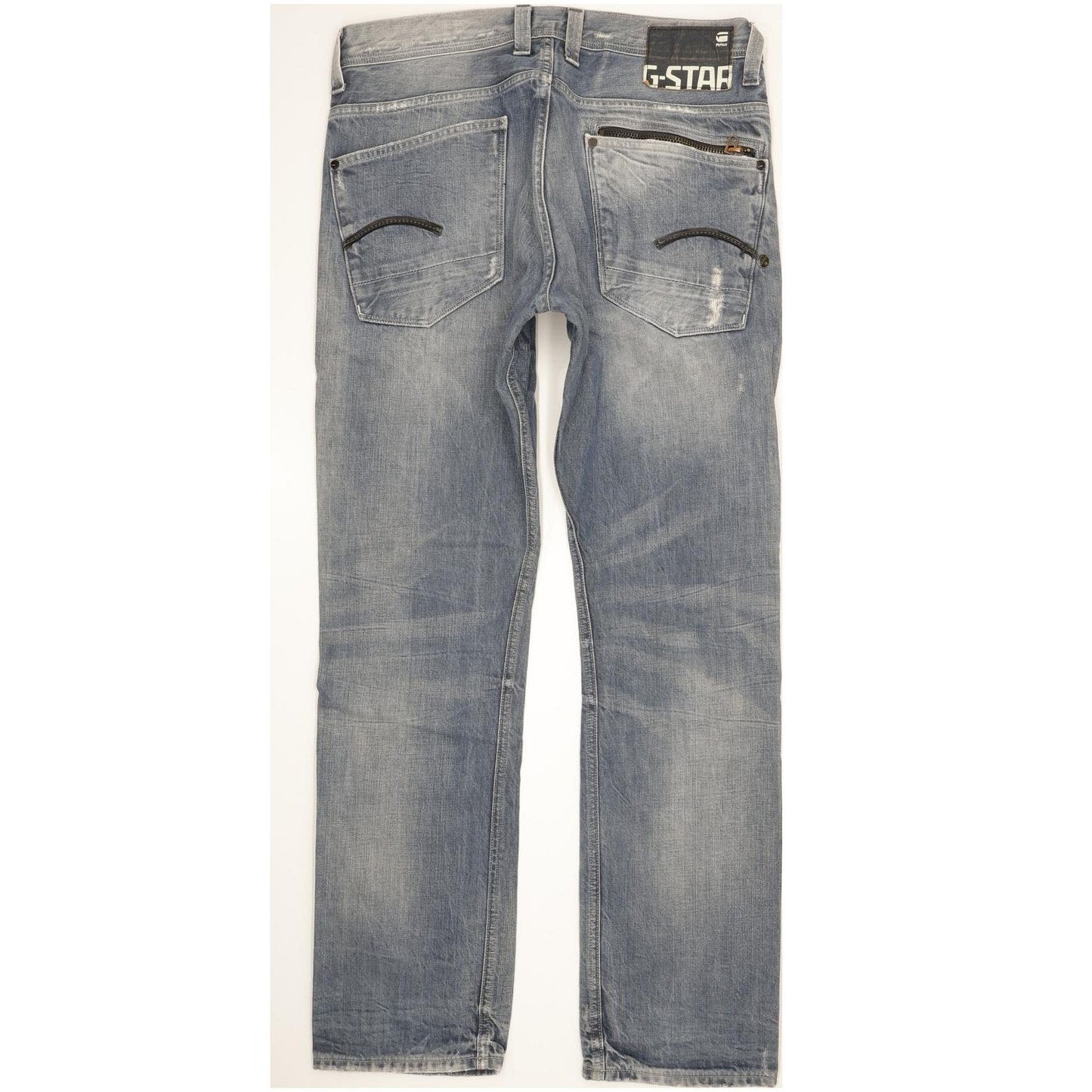 G-Star Attacc Men Blue Straight Regular Jeans W34 L32