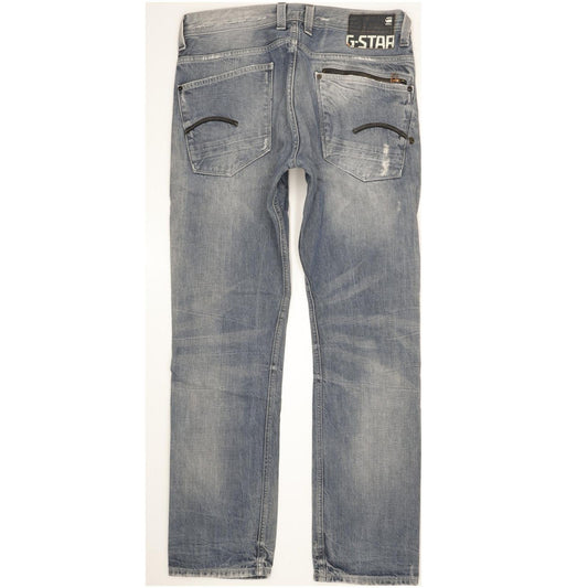 G-Star Attacc Men Blue Straight Regular Jeans W34 L32