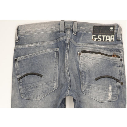 G-Star Attacc Men Blue Straight Regular Jeans W34 L32