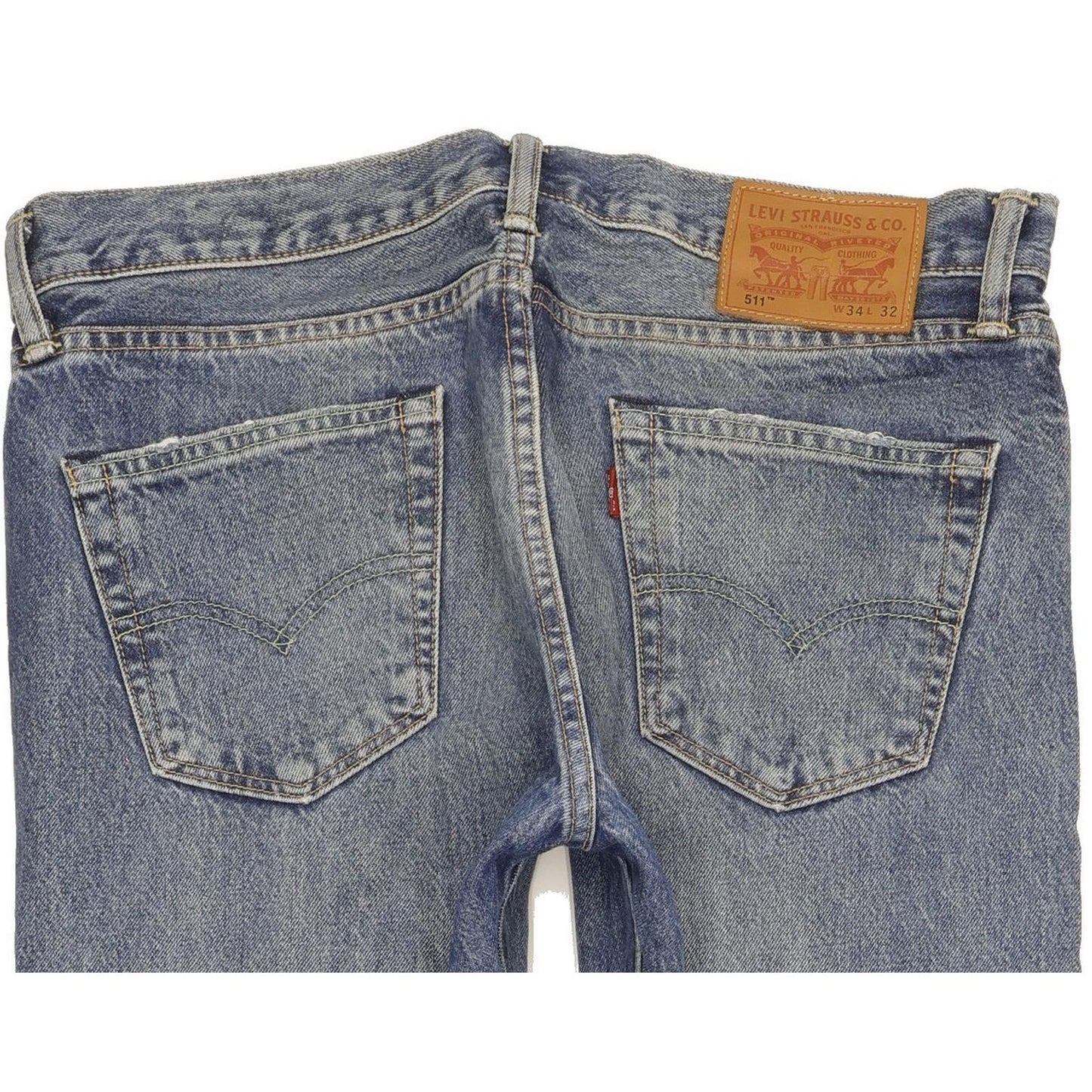 Levi's 511 Men Blue Straight Slim Jeans W34 L32