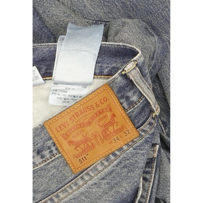 Levi's 511 Men Blue Straight Slim Jeans W34 L32