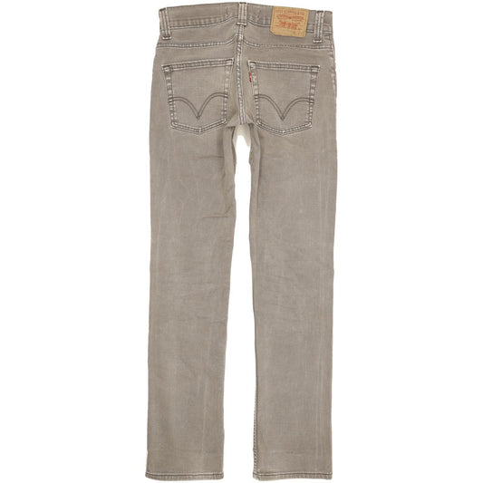 Levi's 511 Men Grey Straight Slim Stretch Jeans W30 L32