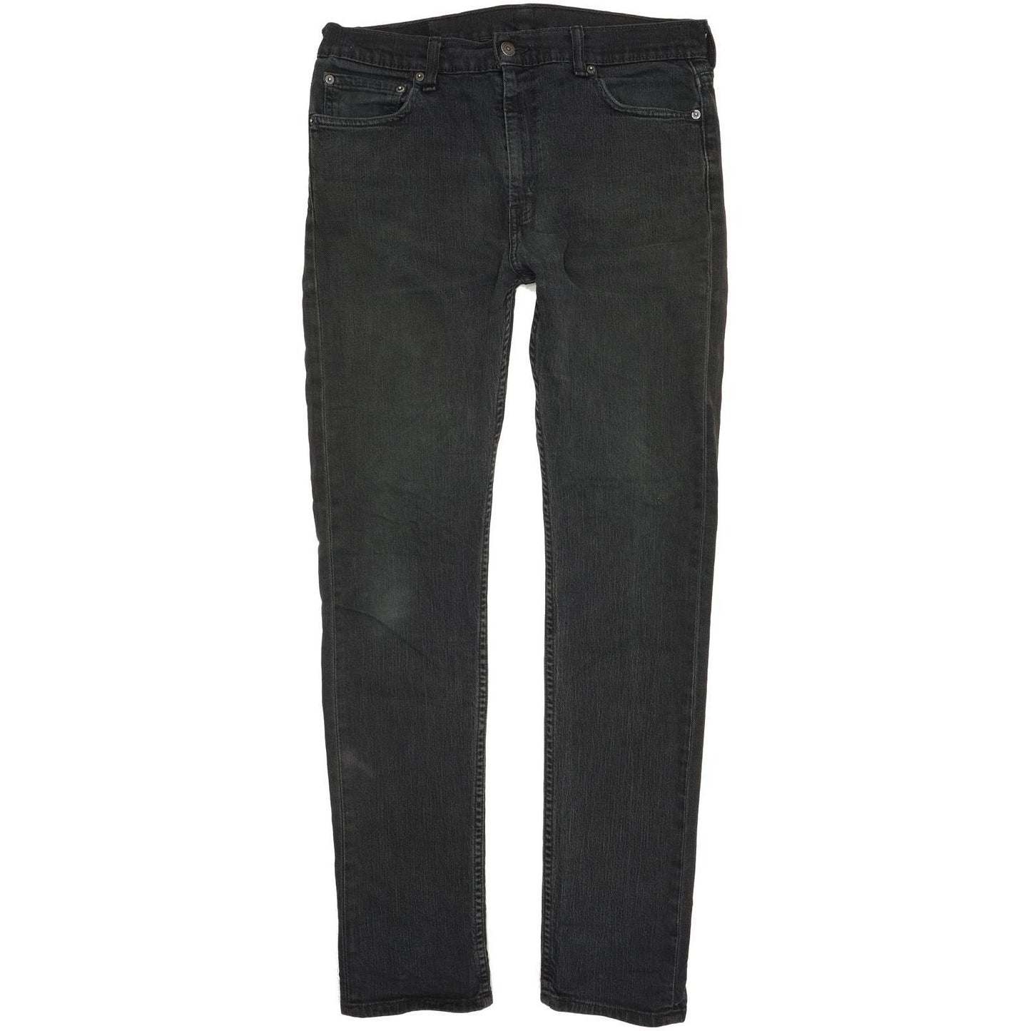 Levi's Men Black Straight Slim Stretch Jeans W33 L34