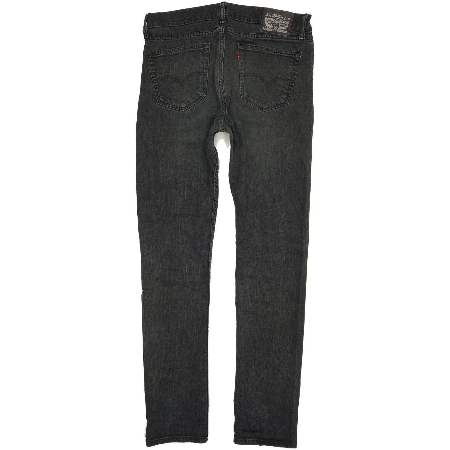 Levi's Men Black Straight Slim Stretch Jeans W33 L34