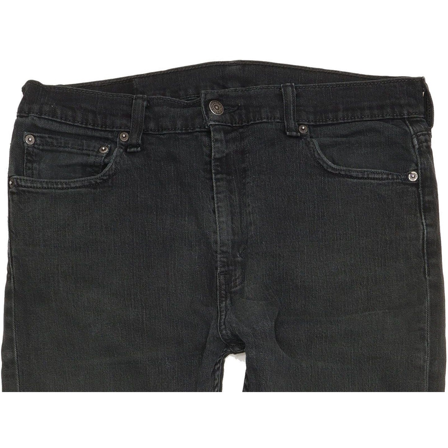Levi's Men Black Straight Slim Stretch Jeans W33 L34