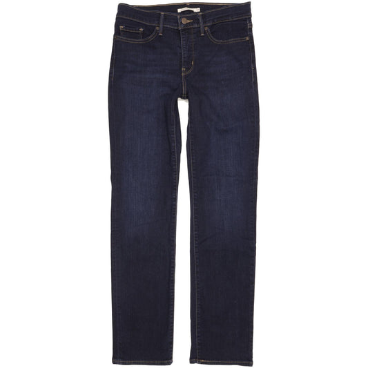 Levi's 314 Shaping Women Navy Straight Slim Stretch Jeans W29 L32