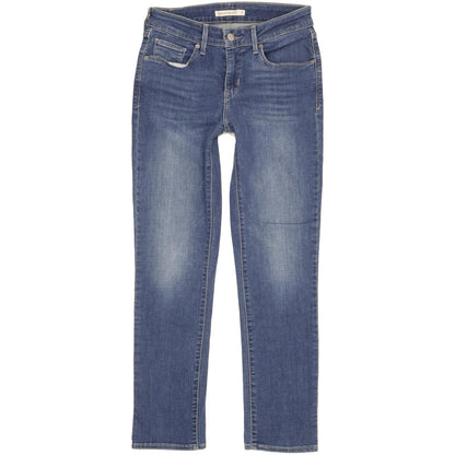 Levi's Women Blue Straight Classic Stretch Jeans W28 L28