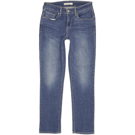 Levi's Women Blue Straight Classic Stretch Jeans W28 L28