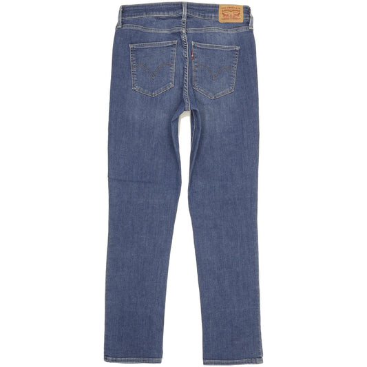 Levi's Women Blue Straight Classic Stretch Jeans W28 L28