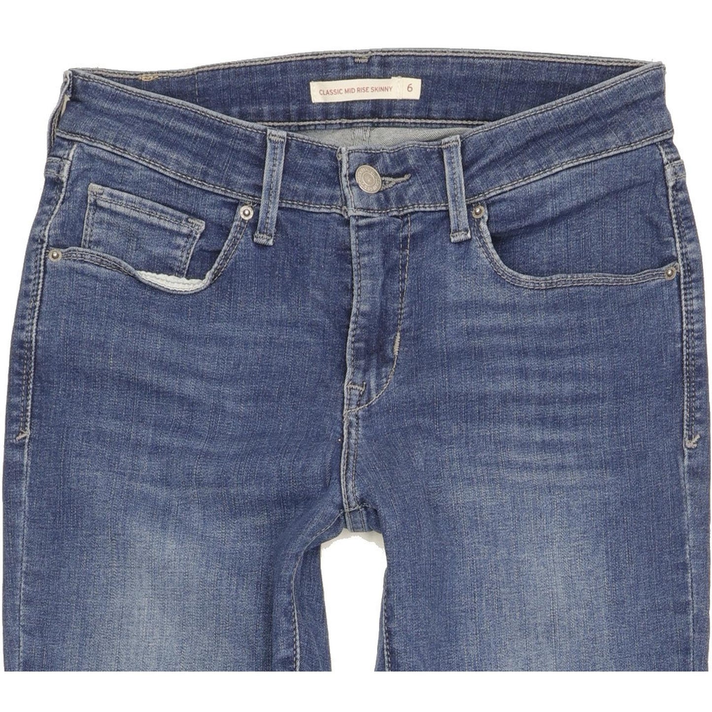 Levi's Women Blue Straight Classic Stretch Jeans W28 L28