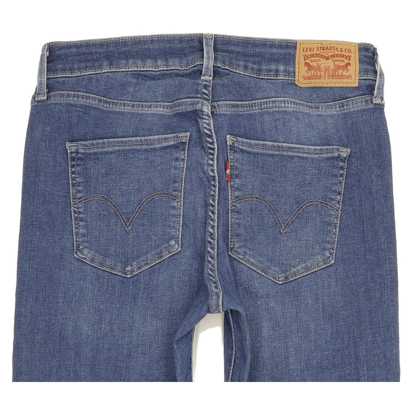 Levi's Women Blue Straight Classic Stretch Jeans W28 L28