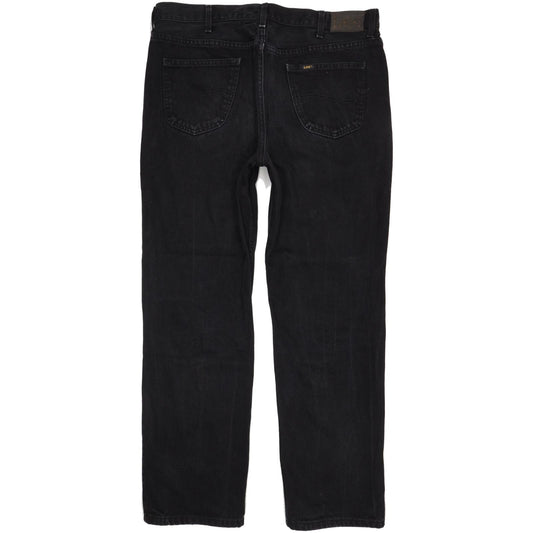 Lee Chicago Men Black Straight Regular Jeans W38 L32