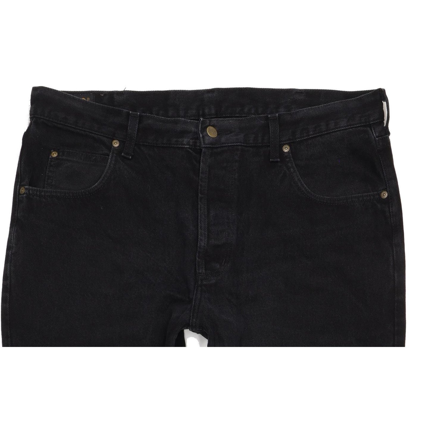 Lee Chicago Men Black Straight Regular Jeans W38 L32