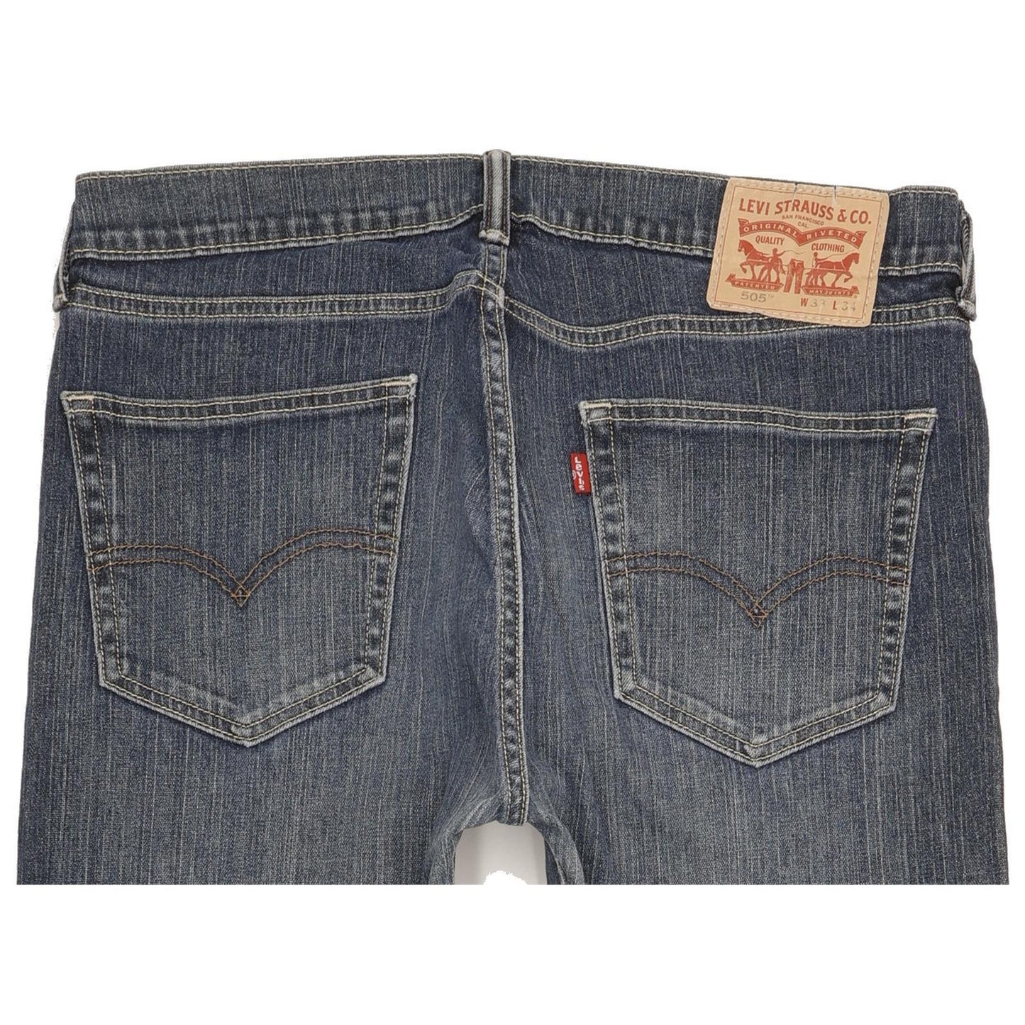 Levi's 505 Men Blue Straight Regular Jeans W33 L34
