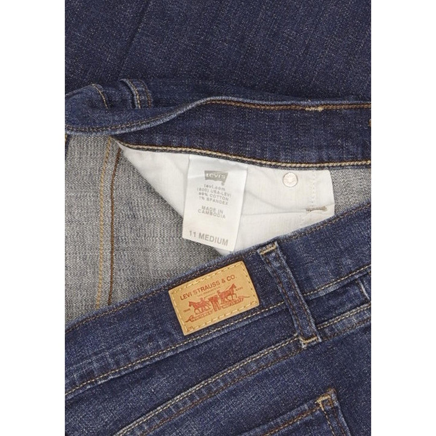Levi's 524 Women Blue Bootcut Slim Stretch Jeans W32 L31