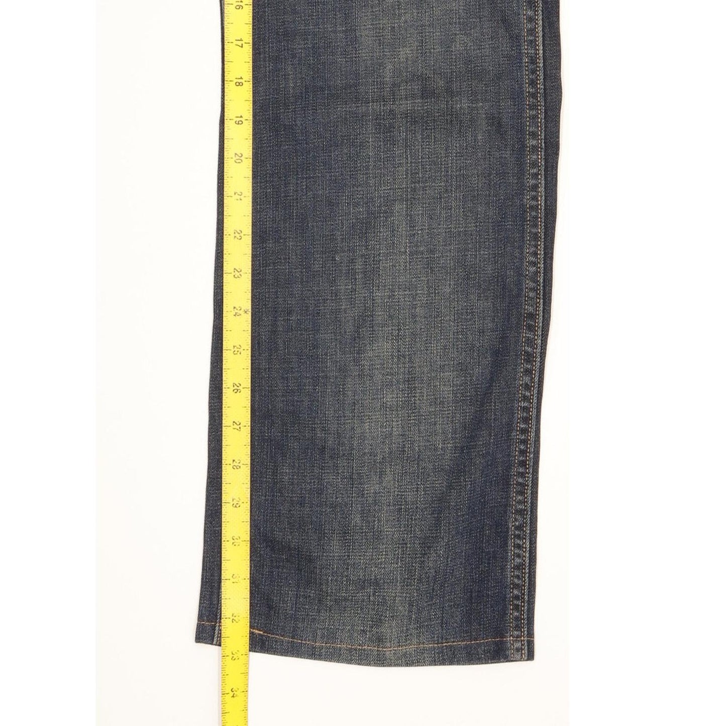Wrangler 4RRB Men Blue Straight Regular Jeans W34 L33