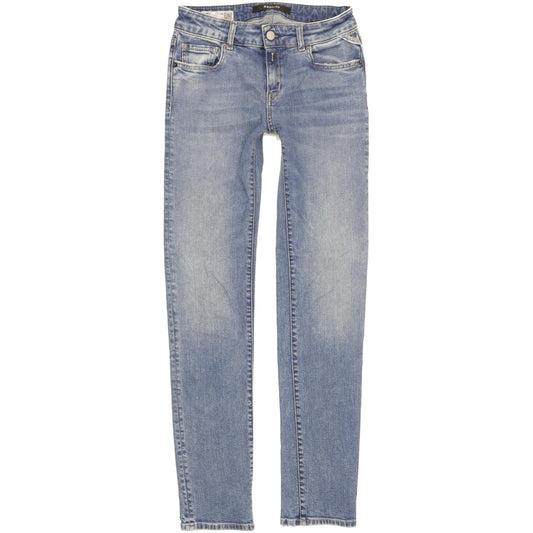 Replay Faaby Women Blue Skinny Slim Stretch Jeans W26 L31