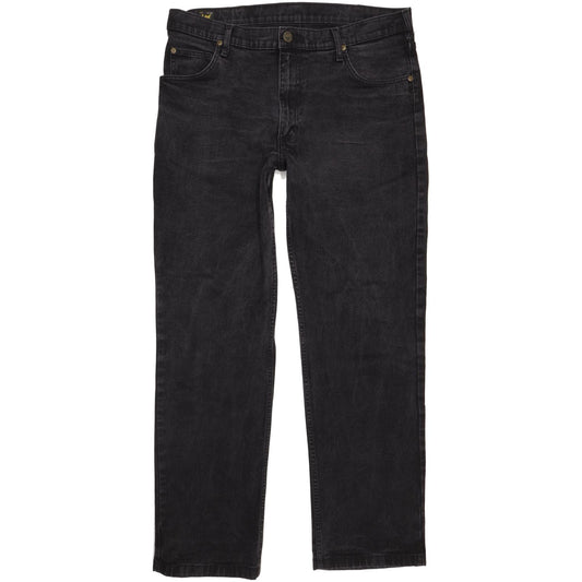 Lee Brooklyn Men Black Straight Regular Stretch Jeans W36 L32