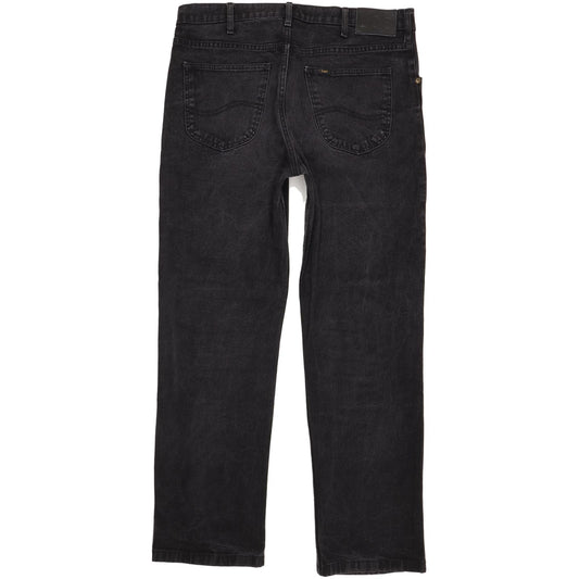 Lee Brooklyn Men Black Straight Regular Stretch Jeans W36 L32