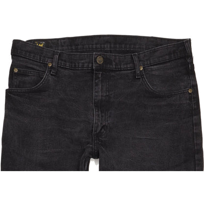 Lee Brooklyn Men Black Straight Regular Stretch Jeans W36 L32
