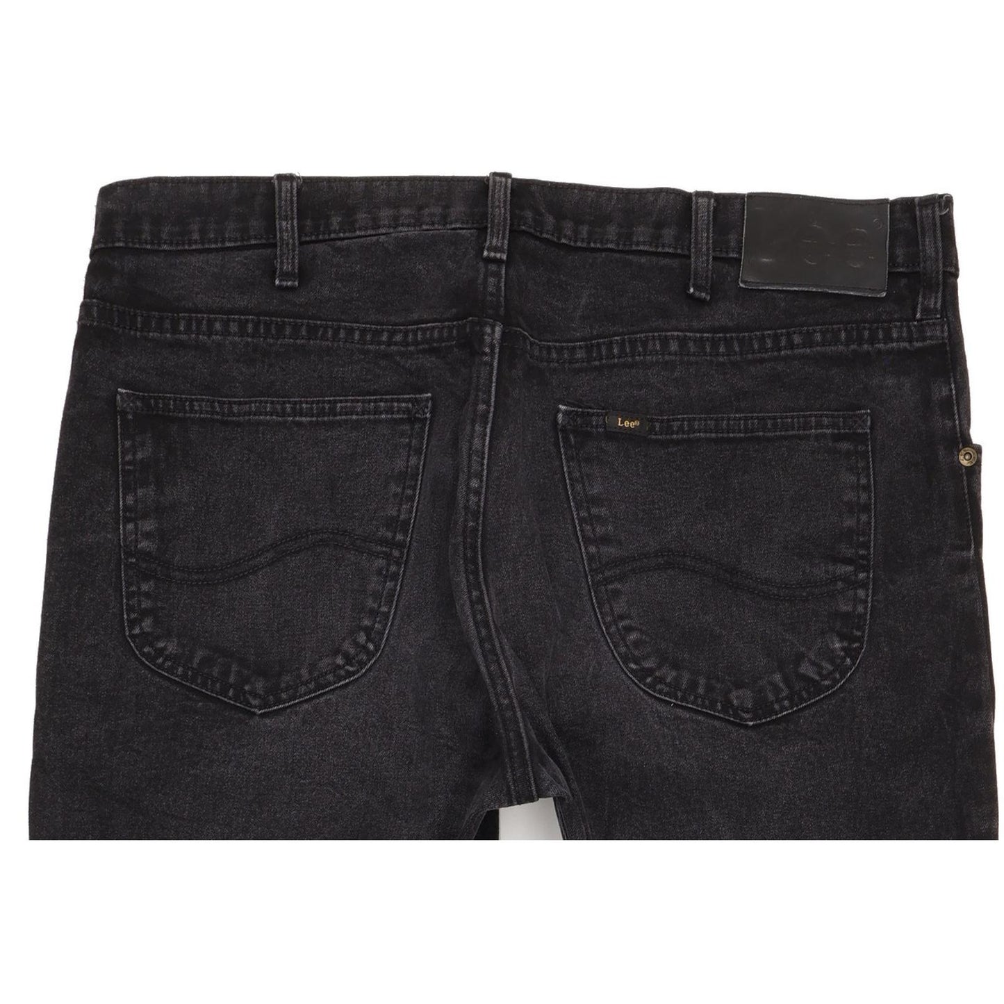 Lee Brooklyn Men Black Straight Regular Stretch Jeans W36 L32