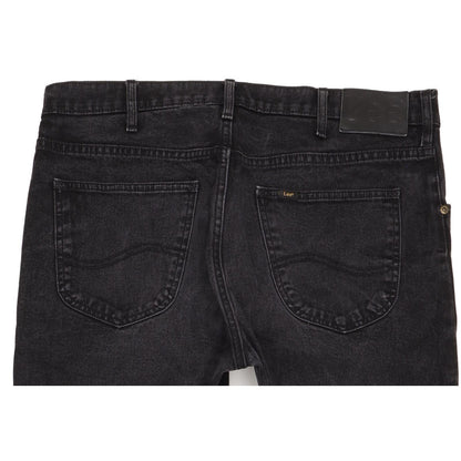 Lee Brooklyn Men Black Straight Regular Stretch Jeans W36 L32