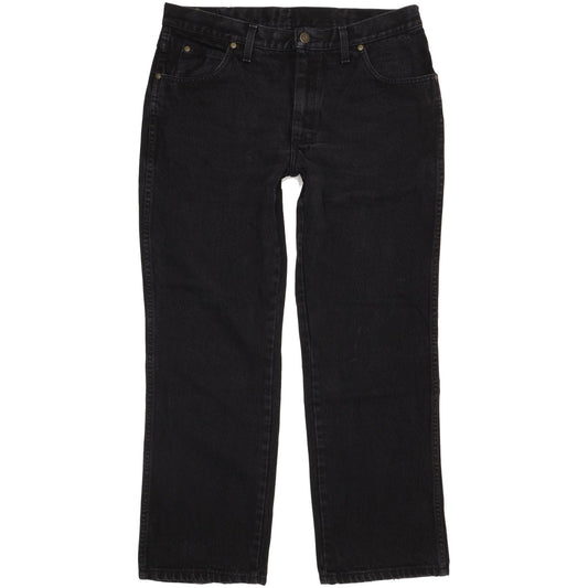 Wrangler Men Black Straight Regular Jeans W36 L29