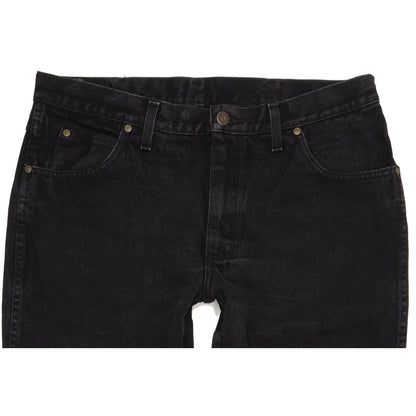 Wrangler Men Black Straight Regular Jeans W36 L29