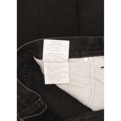 Wrangler Men Black Straight Regular Jeans W36 L29